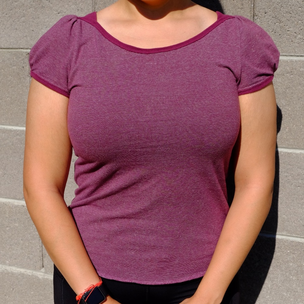 slim fit strips shirt